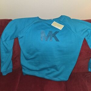 Michael Kors Teal Sweatshirt with Logo